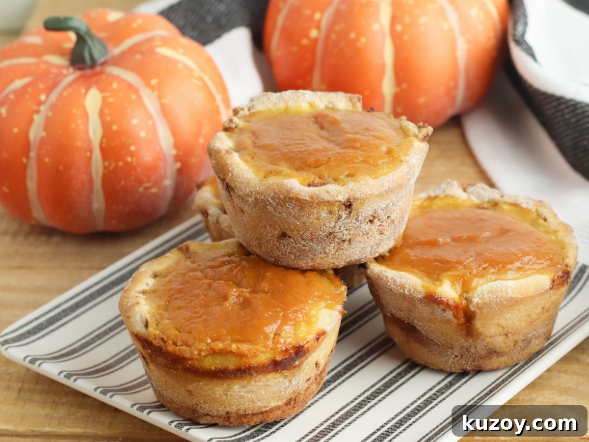 mini pumpkin pie bites
