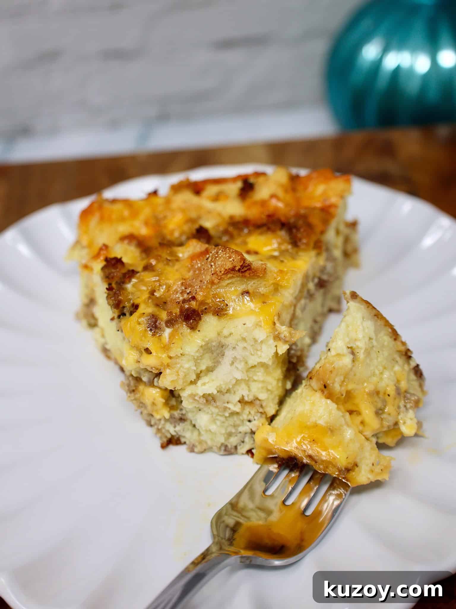 Sausage and Egg McMuffin Casserole Recipe for Breakfast Bake 7 a bite of sausage egg mcmuffin casserole