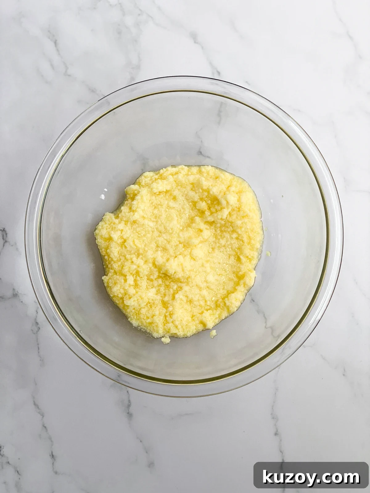 Lemon Coconut White Chocolate Cookie Recipe for Zesty Treats 5 butter and eggs mixed together.