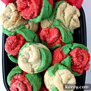 Sugar Cookie Roses (Time Saver Recipe)
