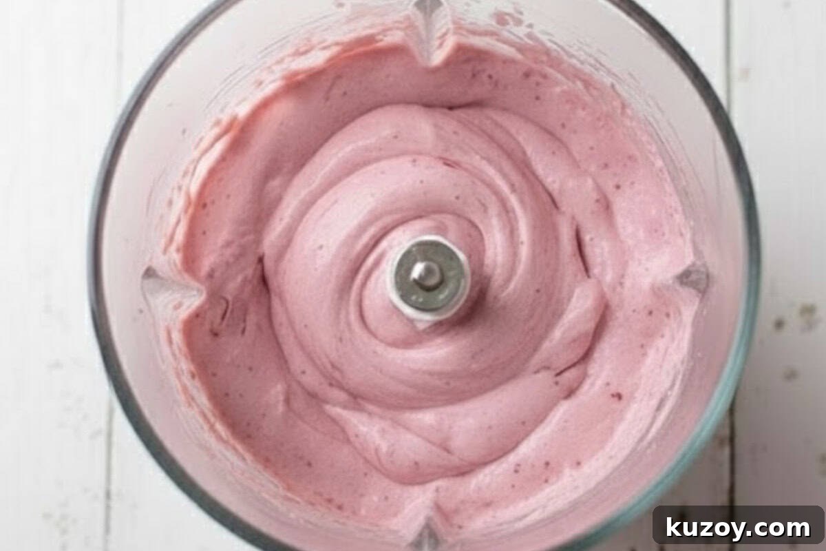Strawberry Cream Tiramisu Parfait Recipe for Summer Desserts 5 Combine half a cup of strawberries with the cream cheese, sugar or sweetener, and vanilla