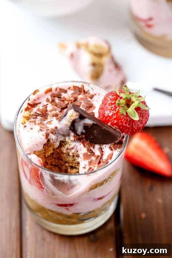 Strawberry Cream Tiramisu Parfait Recipe for Summer Desserts 10 Strawberries and Cream Tiramisu Parfait with fresh strawberry