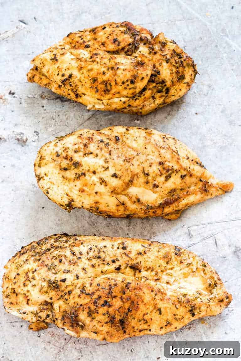 The best instant pot chicken breast recipe from Recipes from a Pantry.