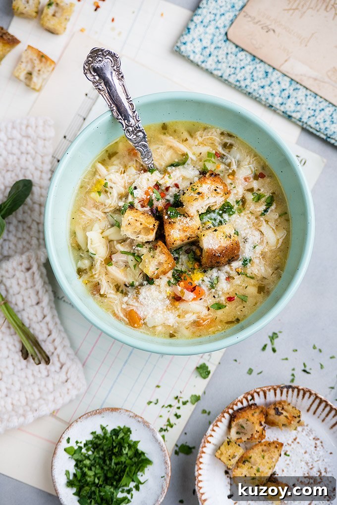 Instant Pot Italian Chicken Soup from Supergolden Bakes.