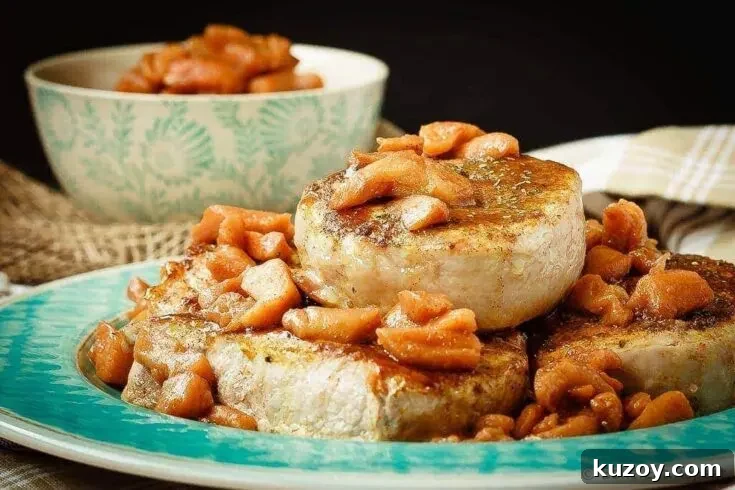Baked Pork Chops with a Cinnamon Glaze
