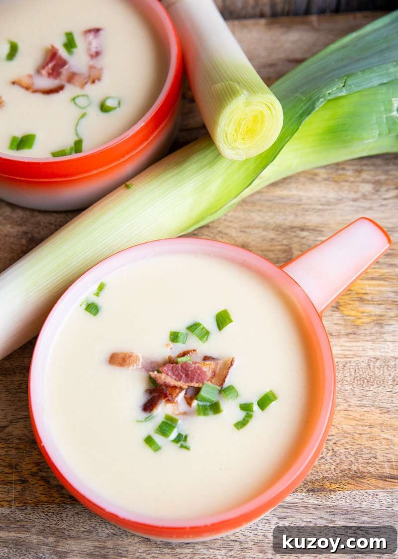 Instant Pot Leek & Cauliflower Low Carb Soup Recipe