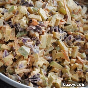 Crisp Green Apple Coleslaw with Tangy Dijon Dressing 10 Cabbage, apples, carrots, and celery slaw