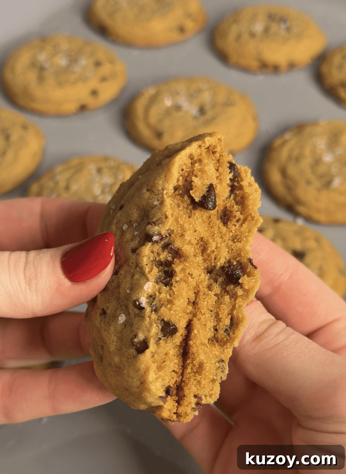 Cookies on a baking sheet
