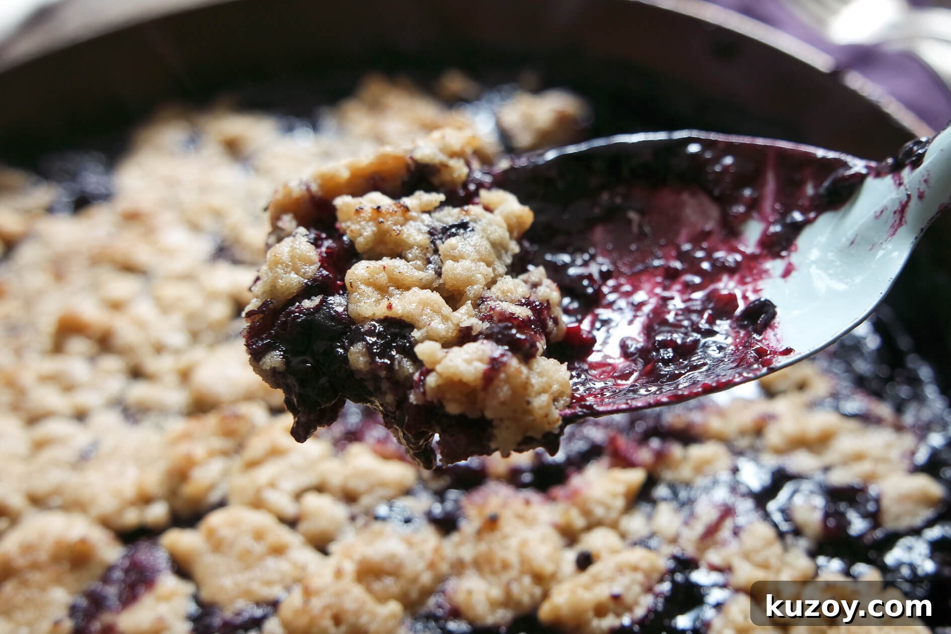 Smoked Blackberry Cobbler with Bourbon and Streusel Topping 3 smoked blackberry bourbon cobbler