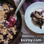 smoked blackberry cobbler