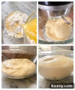 Maple Cream Cheese Cinnamon Rolls with Sticky Glaze 8 nutella roll dough process images
