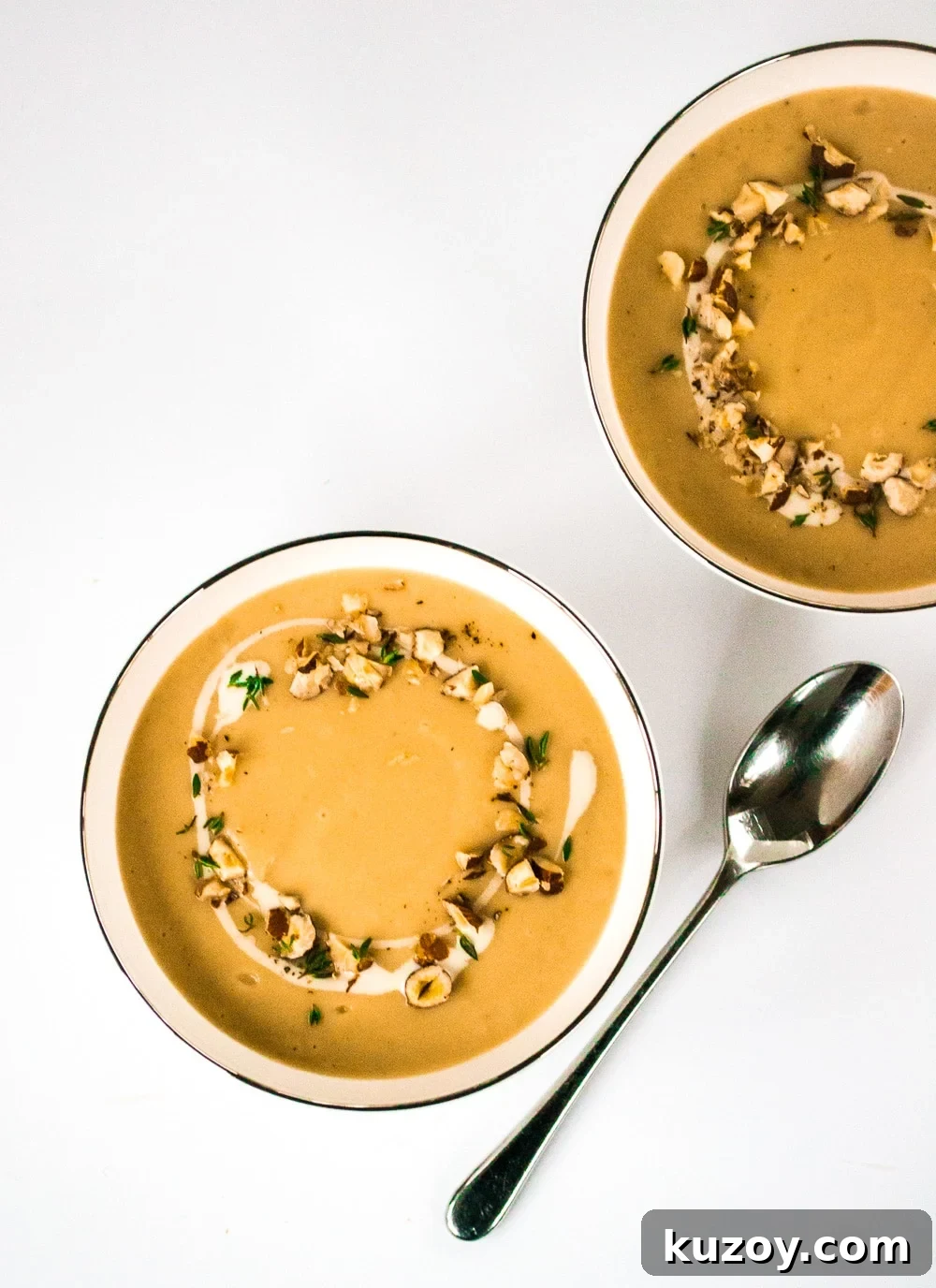 Celeriac and Hazelnut Soup Recipe: Creamy Autumn Soup with Toasted Nuts 3 Celeriac & Hazelnut Soup | Vegetarian & Vegan