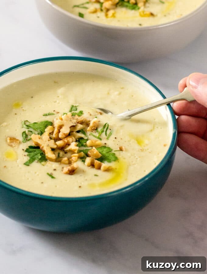 Celeriac and Hazelnut Soup Recipe: Creamy Autumn Soup with Toasted Nuts 7 Jerusalem Artichoke Soup