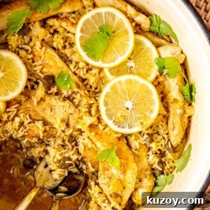 One Pot Chicken Piccata and Rice - Olivia Adriance