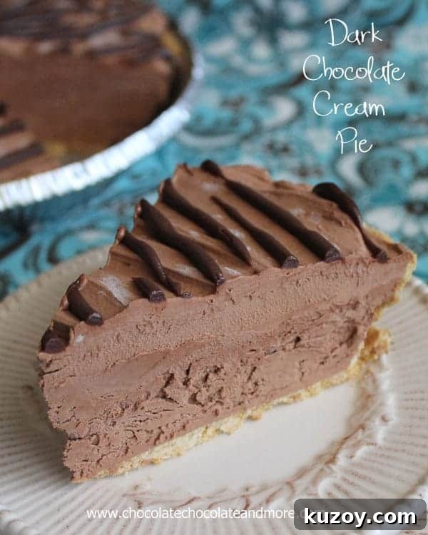 Dark Chocolate Cream Pie