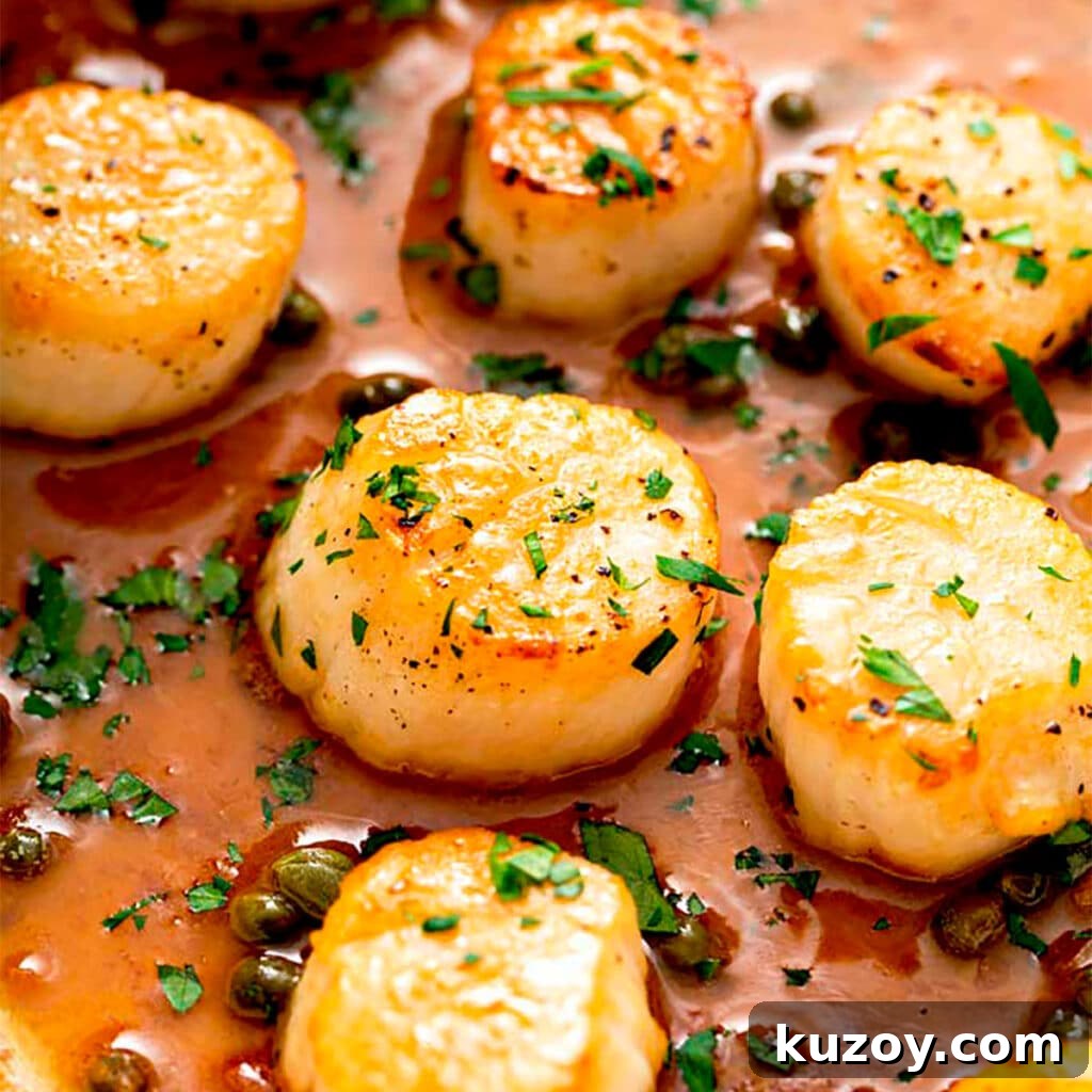 14 Romantic Valentine’s Day Recipes to Make at Home 10 Golden brown seared scallops smothered in lemon garlic