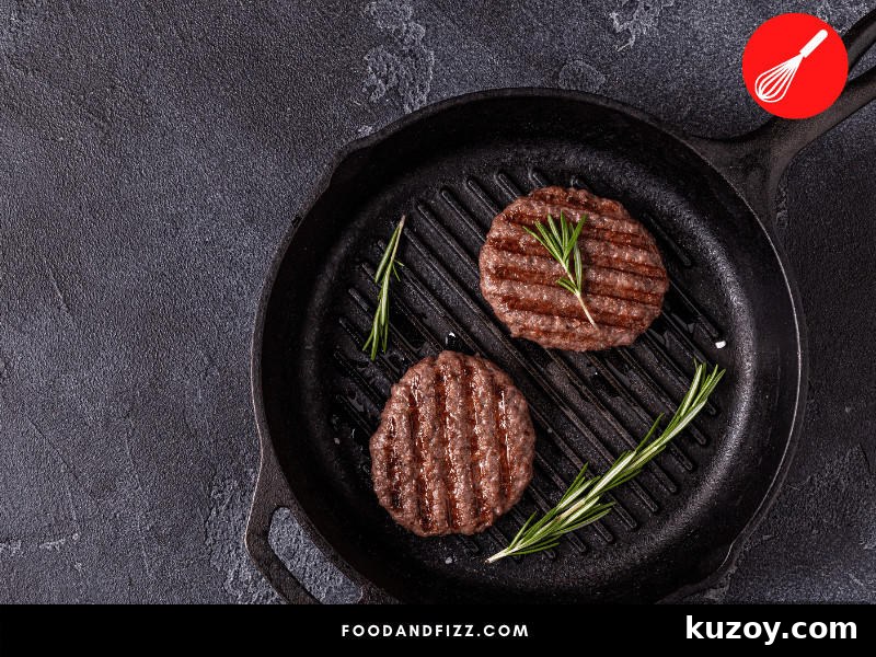 Is a Pink Center in Burgers Safe to Eat? Expert Answer 5 Well-done burgers are cooked until meat is completely brown all the way through. The longer meat is cooked, the more it loses its juices.