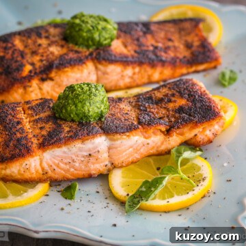 Seared salmon