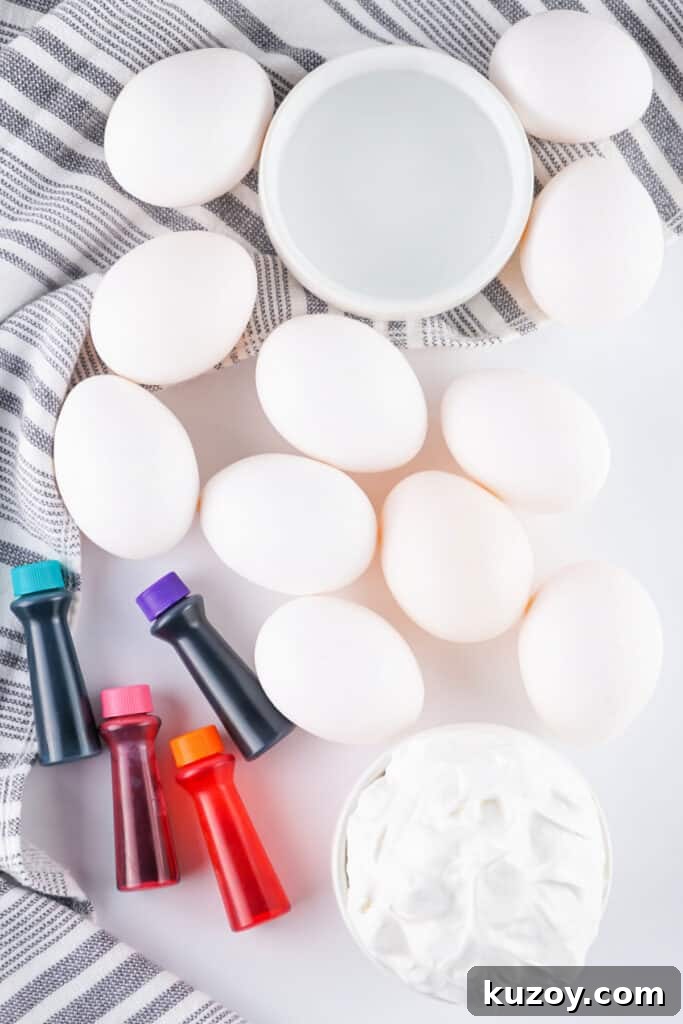 Vibrant Easter Eggs Dyed with Cool Whip: Step-by-Step Guide 3 ingredients to make cool whip dyed easter eggs