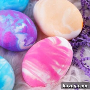 Vibrant Easter Eggs Dyed with Cool Whip: Step-by-Step Guide 10 closeup of cool whip dyed easter eggs