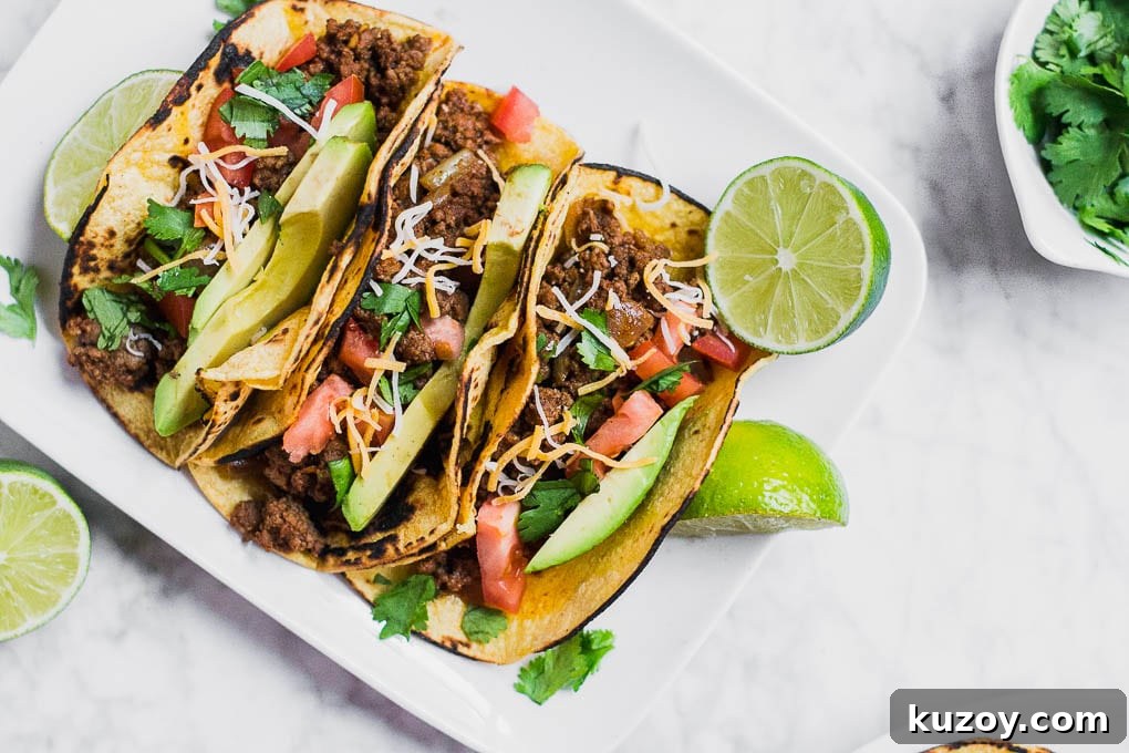 Gluten-Free Beef Tacos: Flavorful Corn Tortilla Recipe 5 Easy Ground Beef Tacos