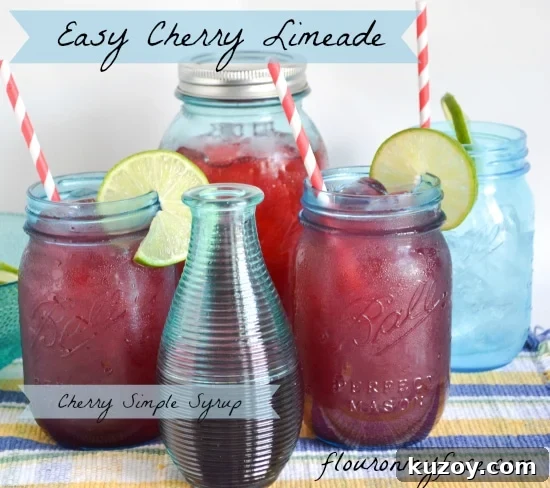 Cherry Limeade Recipe: Refreshing Homemade Drink Guide 2 Cherry Limeade, Simple Syrup, Summer drink recipes