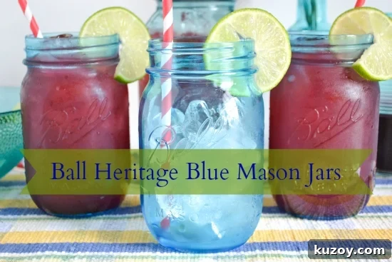 Cherry Limeade Recipe: Refreshing Homemade Drink Guide 3 Cherry Limeade, Recipe, Ball Heritage Jars, True Blue Jars, Summer D
