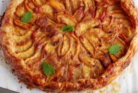Peach Galette with Flaky Puff Pastry: Simple Summer Dessert