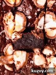 brownies with cadbury creme eggs on top