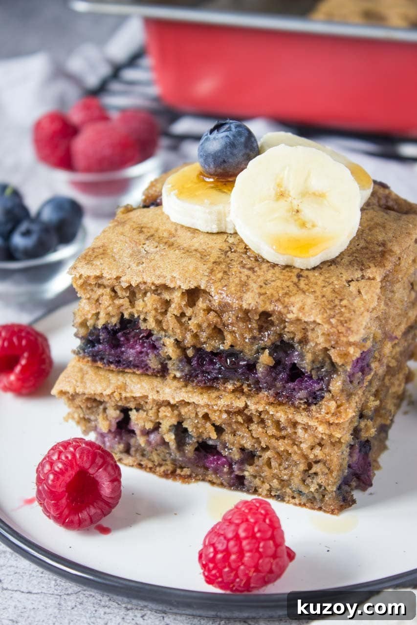 Blueberry Pancake Casserole Recipe: Baked Pancakes with Fresh Blueberries 4 img 7758 3