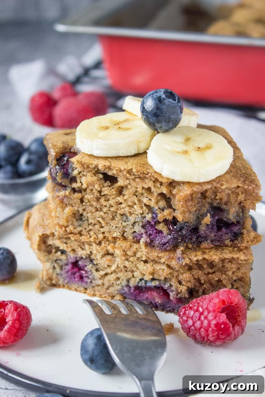 Blueberry Pancake Casserole Recipe: Baked Pancakes with Fresh Blueberries 6 img 7758 5