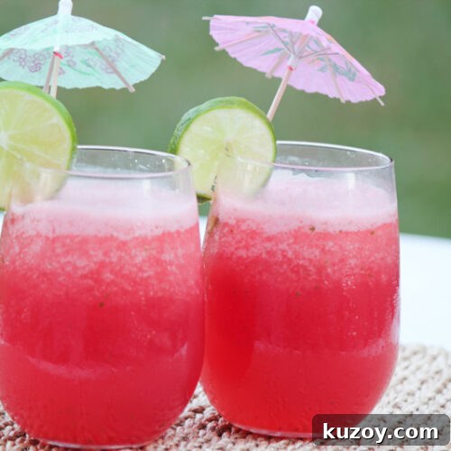Refreshing Watermelon Spritzer Smoothie Recipe for Summer 2 Watermelon Spritzer Smoothie