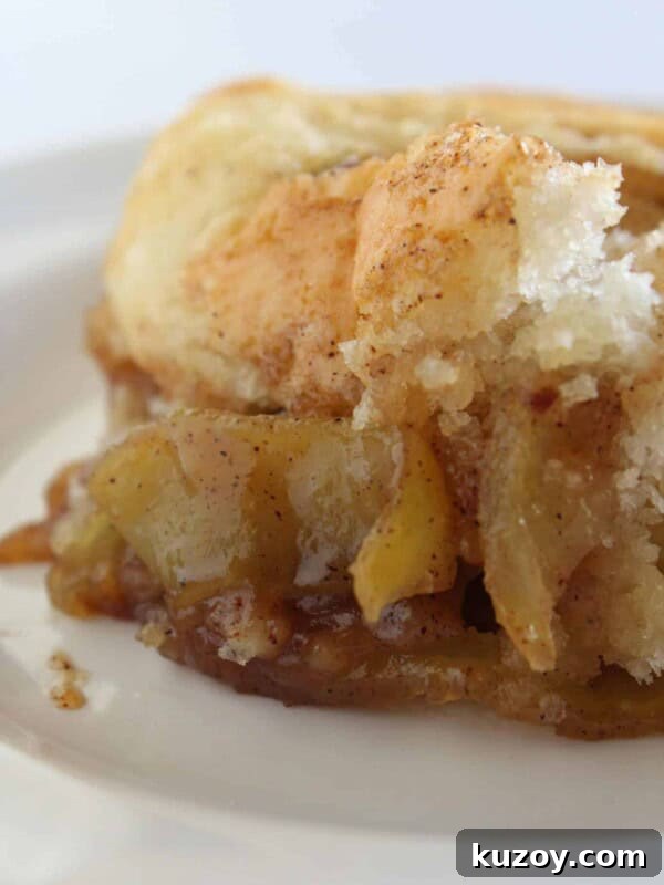 Caramel Apple Turnovers Recipe: Flaky Pastry with Gooey Filling 11 Easy Fall Desserts: Cake Mix Apple Cobbler Recipe featured by top US food blog, Practically Homemade
