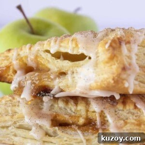 Caramel Apple Turnovers Recipe: Flaky Pastry with Gooey Filling 15 Easy Caramel Apple Turnovers Recipe featured by top US dessert blogger, Practically Homemade