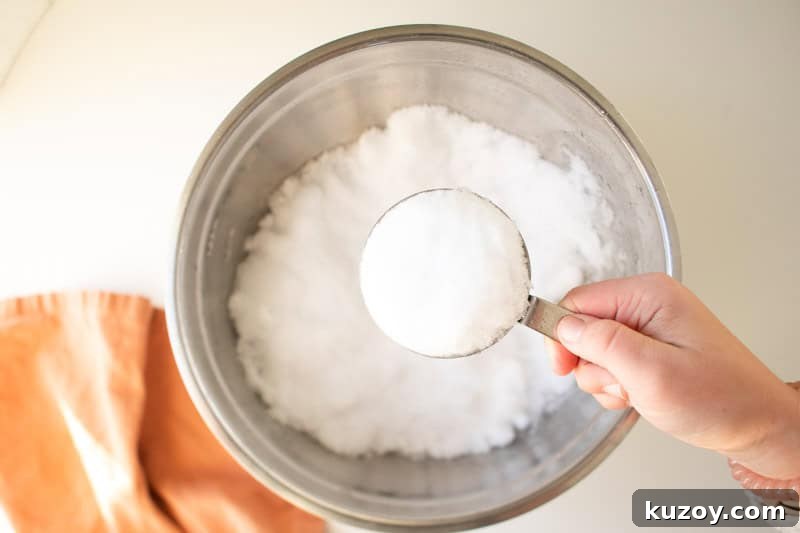 Snow Ice Cream Recipe Without Condensed Milk — Simple & Creamy 3 A big bowl with 8 cups of freshly fallen, fluffy snow