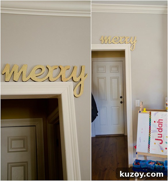 2013 Holiday Home Tour: Festive Decor Ideas & Inspiration 12 "Merry" Christmas by SeededAtTheTable.com