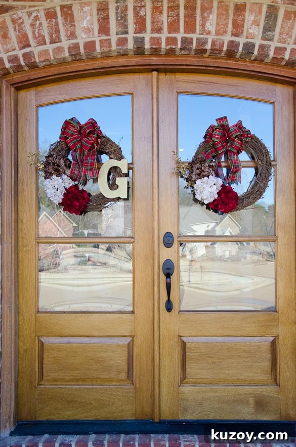 2013 Holiday Home Tour: Festive Decor Ideas & Inspiration 3 DIY Christmas Wreaths for $20 Each by SeededAtTheTable.com