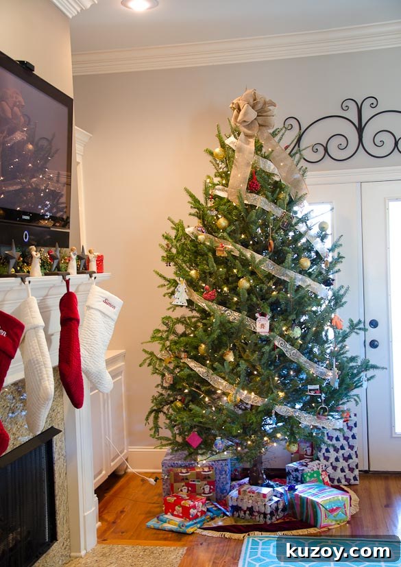2013 Holiday Home Tour: Festive Decor Ideas & Inspiration 6 Our Christmas Tree from SeededAtTheTable.com