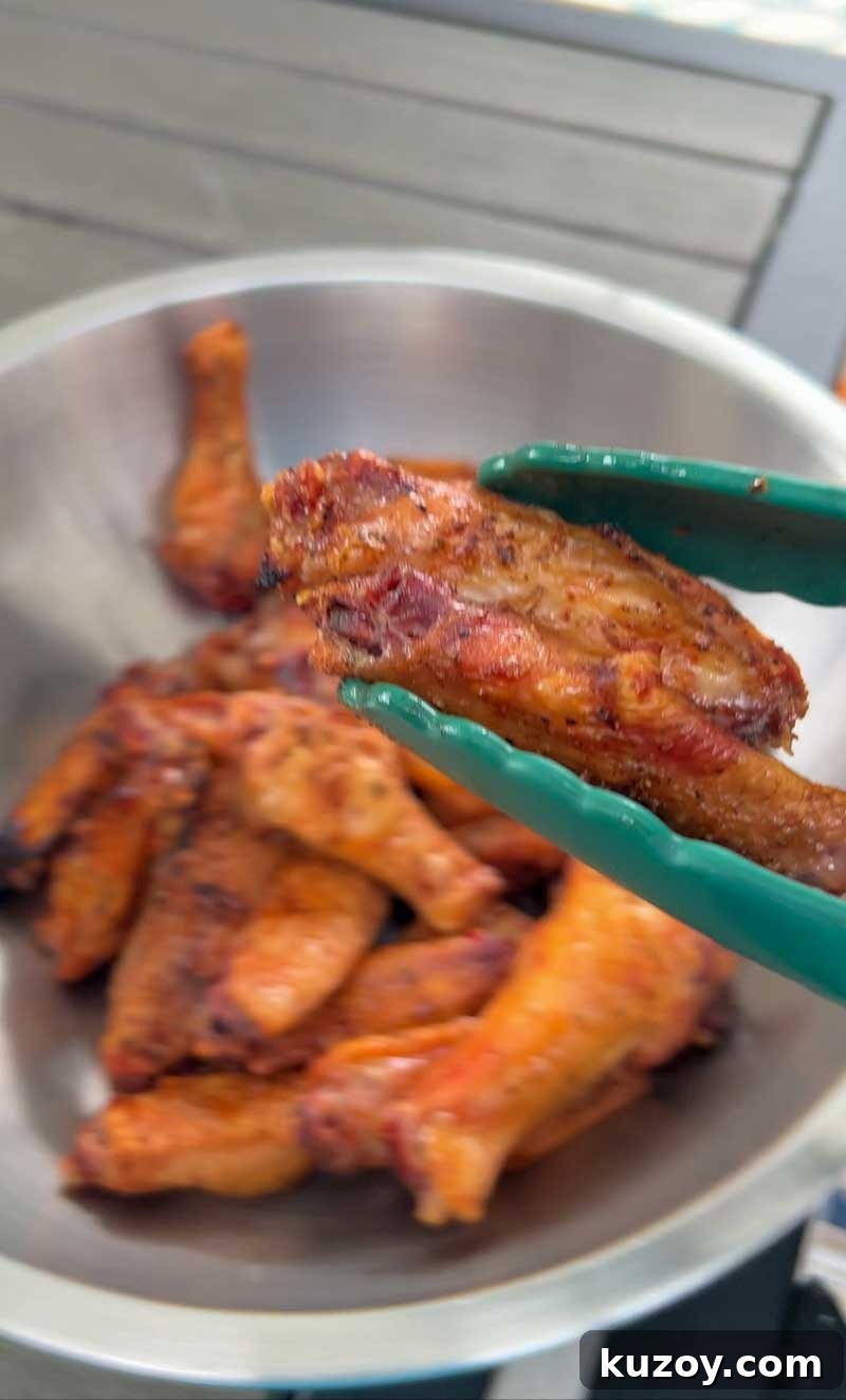 Crispy Garlic Parmesan Wings on the Big Green Egg: Perfect Recipe 12 img 8888 11