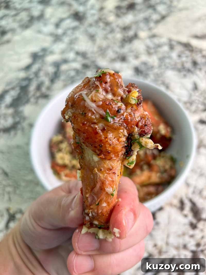 Crispy Garlic Parmesan Wings on the Big Green Egg: Perfect Recipe 16 img 8888 15