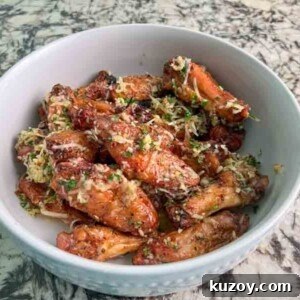 Crispy Garlic Parmesan Wings on the Big Green Egg: Perfect Recipe 18 Big Green Egg Garlic Parmesan Chicken Wings