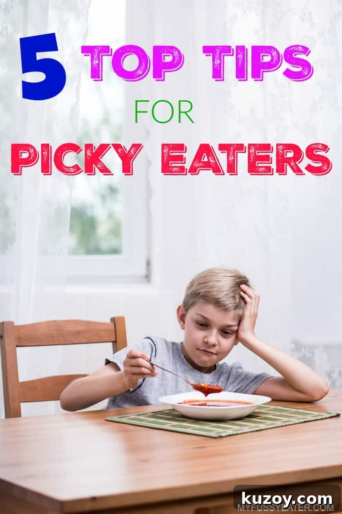 How to Get Picky Eaters to Try New Foods: 5 Practical Tips 2 Top tips for dealing with picky eaters! | My Fussy Eater blog