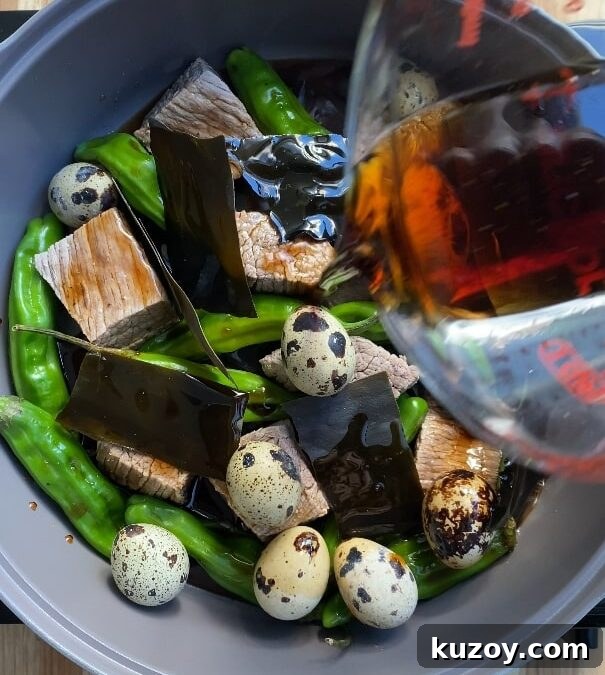 Soy-Braised Beef Jangjorim: Korean Sweet-Salty Beef Preserved in Soy 3 Prepared jang jorim