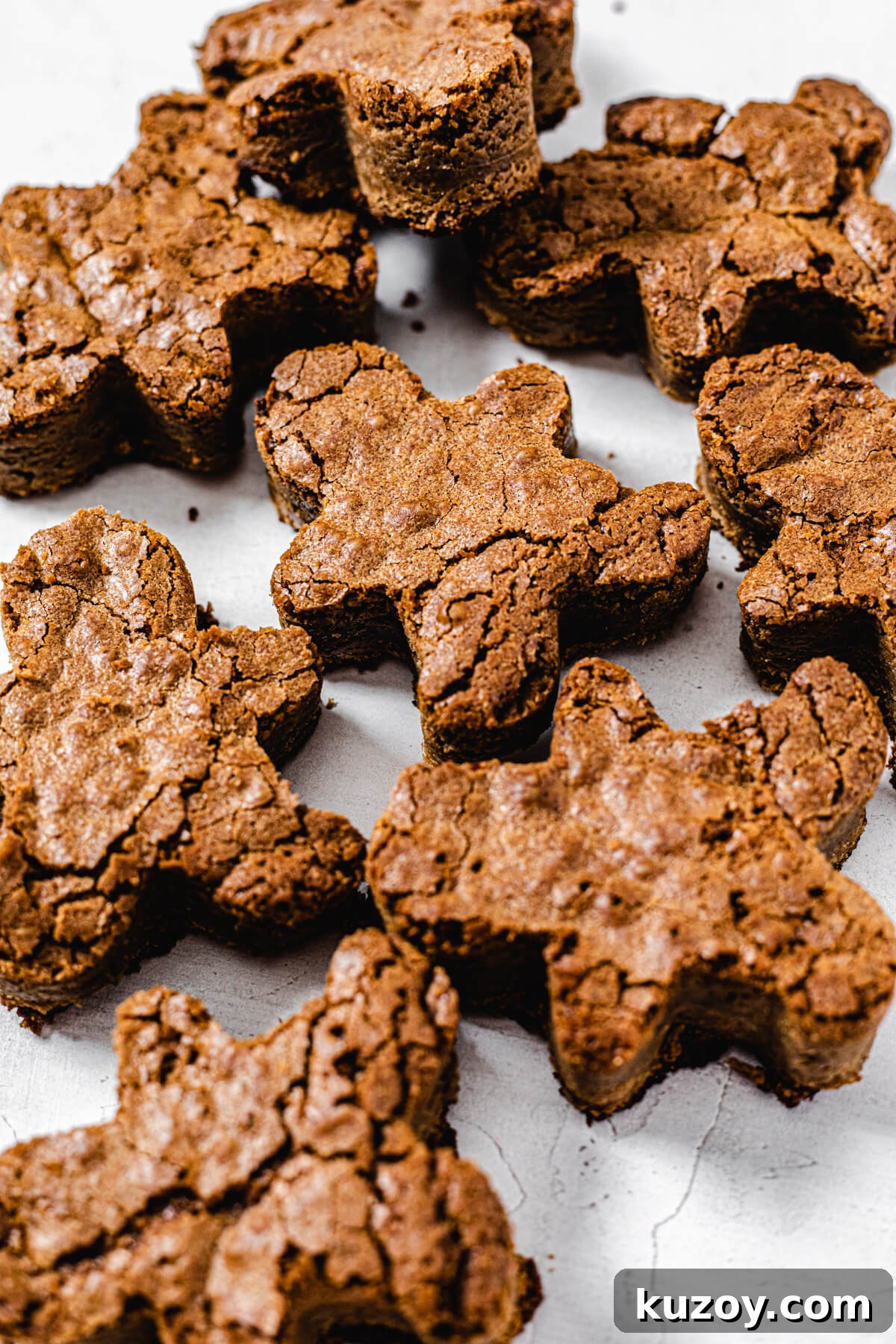 gingerbread man shaped blondies