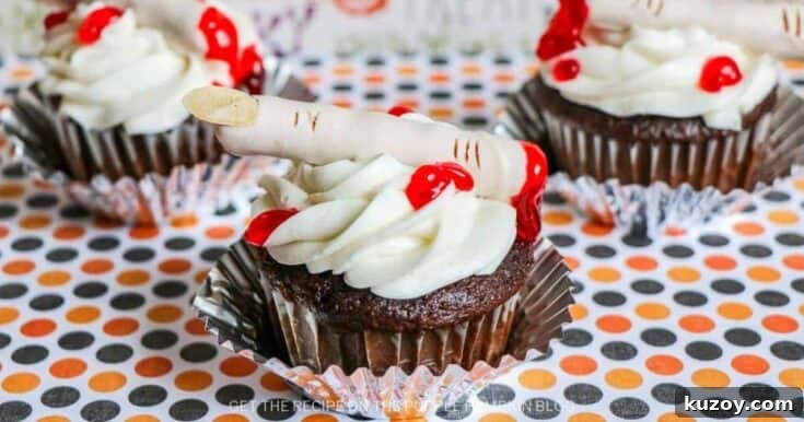 Severed Finger Cupcakes