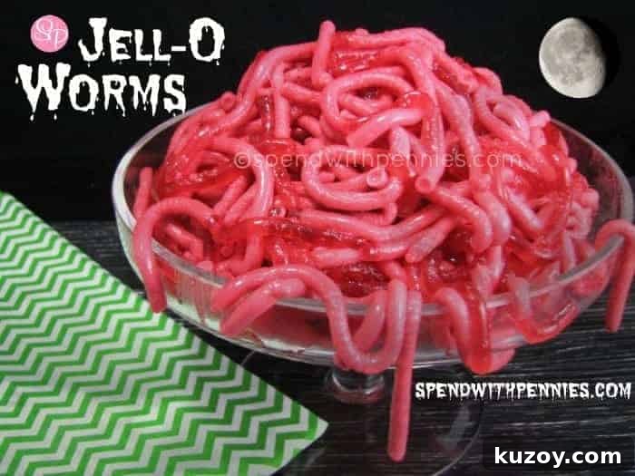 Slimy Jell-O Worms