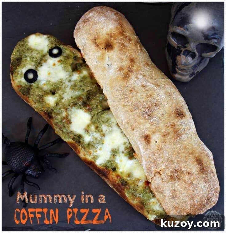 Mummy in a Coffin Pizza
