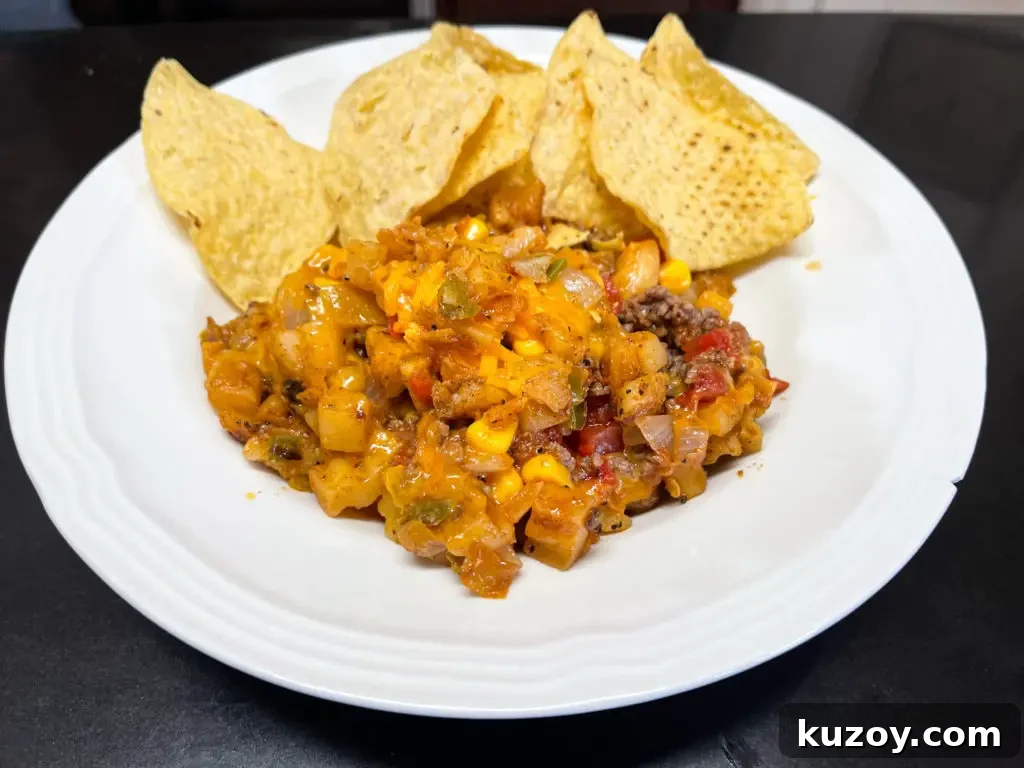 Taco Potato and Ground Beef Skillet Recipe for Weeknight Dinners 2 img 9615 1