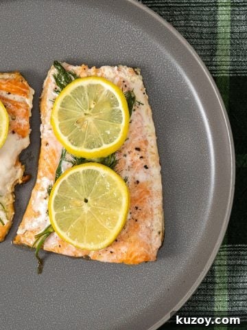 cast iron lemon dill salmon