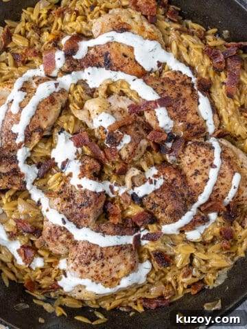 chicken bacon ranch skillet